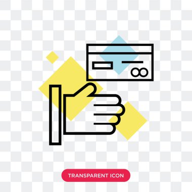 Saydam arka plan üzerinde kart logosu d izole kart vektör simgesi