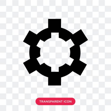 Ayarları şeffaf arka plan üzerinde izole simge vektör ayar