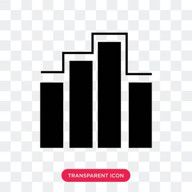 saydam arka plan üzerinde diag izole tanılama vektör simgesi