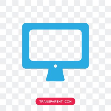 Saydam arka plan üzerinde Compute izole bilgisayar vektör simgesi