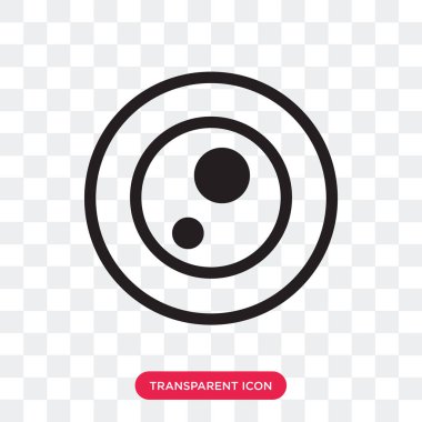 Saydam arka plan üzerinde Petri izole petri kabına vektör simgesi