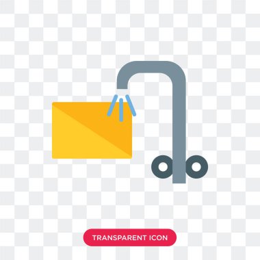 Saydam arka plan üzerinde emmek logosu d izole vektör simge emmek