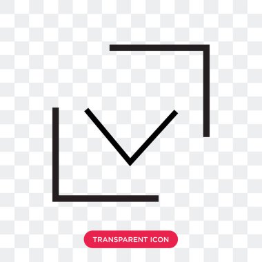 Saydam arka plan üzerinde izole ekose desenli vektör simge işaretli 