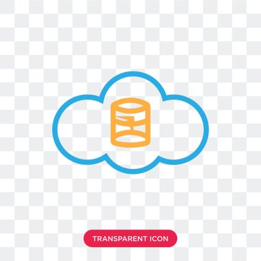 Saydam arka plan üzerinde sunucu lo izole sunucu vektör simgesi