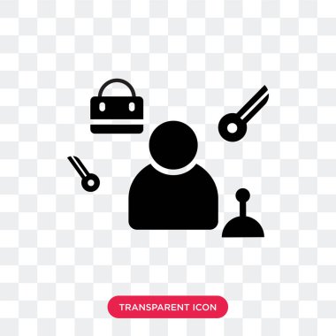 Saydam arka plan üzerinde Concie izole Konsiyerj vektör simgesi