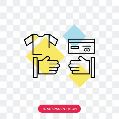 Saydam arka plan üzerinde ödeme izole ödeme vektör simgesi 