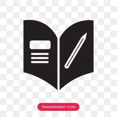 Saydam arka plan üzerinde Homewor izole ödev vektör simgesi