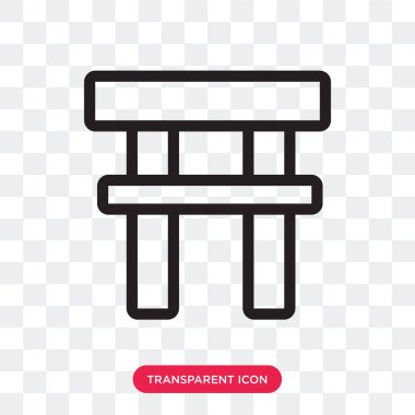 Saydam arka plan üzerinde yakın izole yakın kapı vektör simgesi