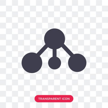 Saydam arka plan üzerinde Bacter izole bakterilerin vektör simgesi