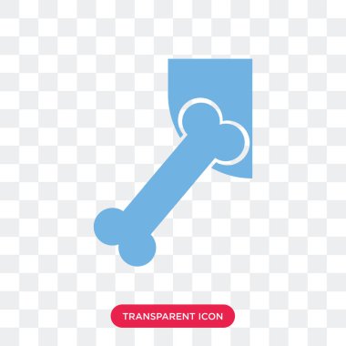 Saydam arka plan üzerinde Hip Bon izole kalça kemik vektör simgesi