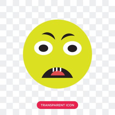 Saydam arka plan üzerinde kızgın logo izole kızgın vektör simgesi