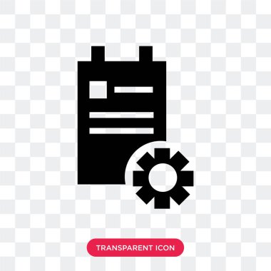 Saydam arka plan üzerinde Clipbo izole Pano vektör simgesi