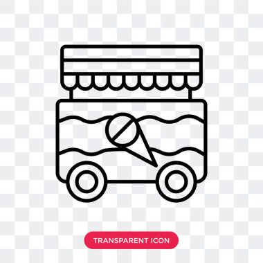 Saydam arka plan üzerinde sokak gıda logo tasarımı izole sokak gıda vektör simgesi