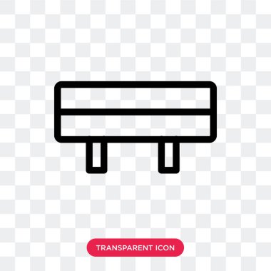 Saydam arka plan üzerinde tablo logo izole tablo vektör simgesi