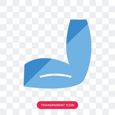 Saydam arka plan üzerinde erkekler El izole erkek dirsek vektör simgesi