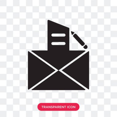 Saydam arka plan üzerinde mektup lo izole mektup vektör simgesi