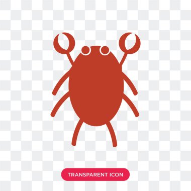 Saydam arka plan üzerinde ıstakoz izole ıstakoz vektör simgesi 