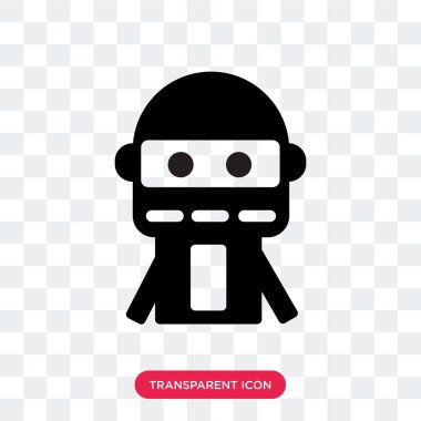 Saydam arka plan üzerinde kelepçe logo izole kelepçe vektör simgesi