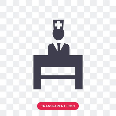 Saydam arka plan üzerinde Pharm izole eczacı vektör simgesi