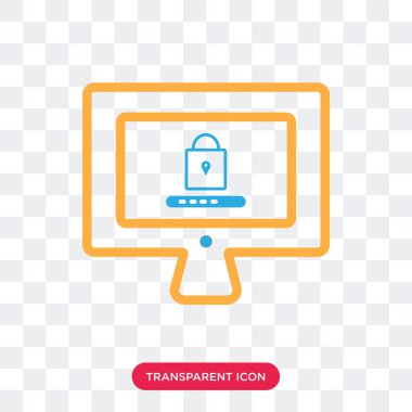 Saydam arka plan üzerinde Passwor izole parola vektör simgesi