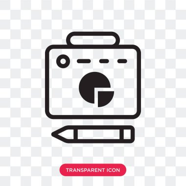 Vektör simgesi üzerinde şeffaf arka plan izole planlama, Plannin