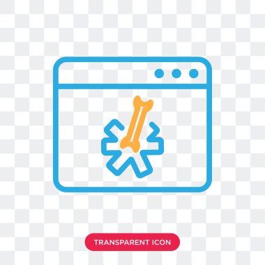 Saydam arka plan üzerinde tarayıcı izole tarayıcı vektör simgesi 