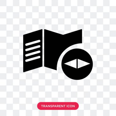 Şeffaf arka plan, harita logo des izole vektör simge göster