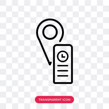 Saydam arka plan üzerinde Office lo izole office vektör simgesi