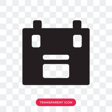 Evrak Çantası'nı vektör simge şeffaf arka plan üzerinde Briefc izole