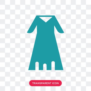 Saydam arka plan üzerinde Bathrob izole bornoz vektör simgesi