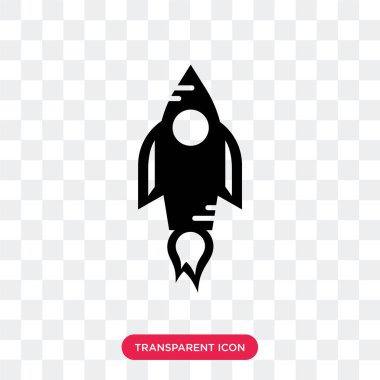 Saydam arka plan üzerinde başlangıç izole başlangıç vektör simgesi 