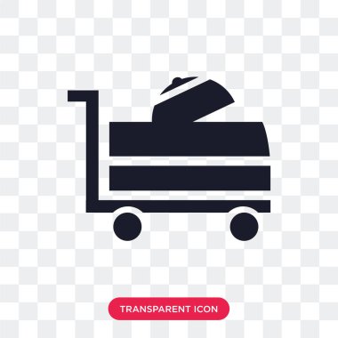 Saydam arka plan üzerinde Roo izole Oda Servisi vektör simgesi