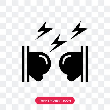 Saydam arka plan üzerinde savaş lo izole savaş vektör simgesi