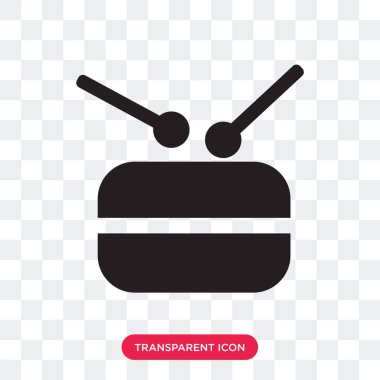 Saydam izole askeri davul müzik aleti vektör simgesi