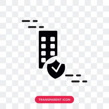 Saydam arka plan üzerinde Emanet lo izole Emanet vektör simgesi