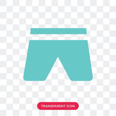 Saydam arka plan üzerinde Swimsui izole mayo vektör simgesi