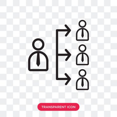 Saydam arka plan üzerinde Teamwor izole ekip çalışması vektör simgesi