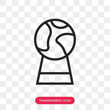 Saydam arka plan üzerinde top logo d izole top vektör simgesi