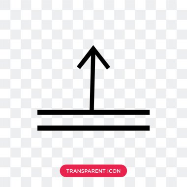 saydam arka plan üzerinde en iyi ar izole üst ok vektör simgesi