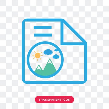 Saydam arka plan üzerinde resim logo izole görüntü vektör simgesi