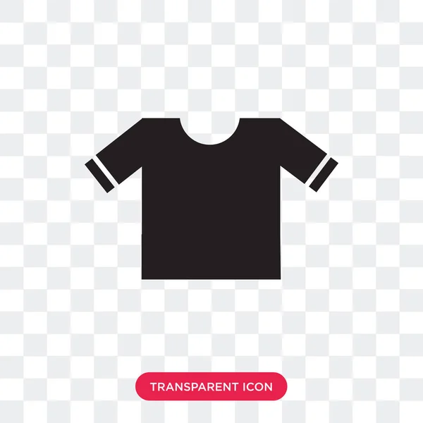 T shirt vector pictogram geïsoleerd op transparante achtergrond, T shirt — Stockvector