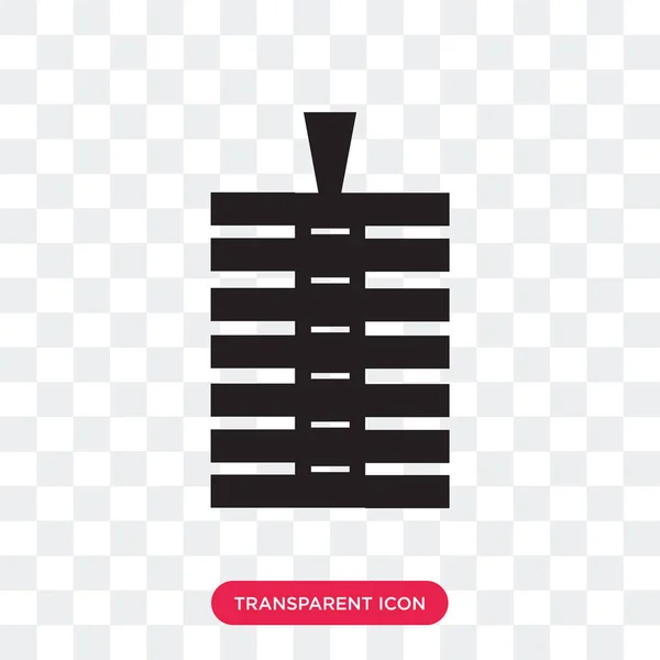 Zip vector pictogram geïsoleerd op transparante achtergrond, Zip logo des — Stockvector