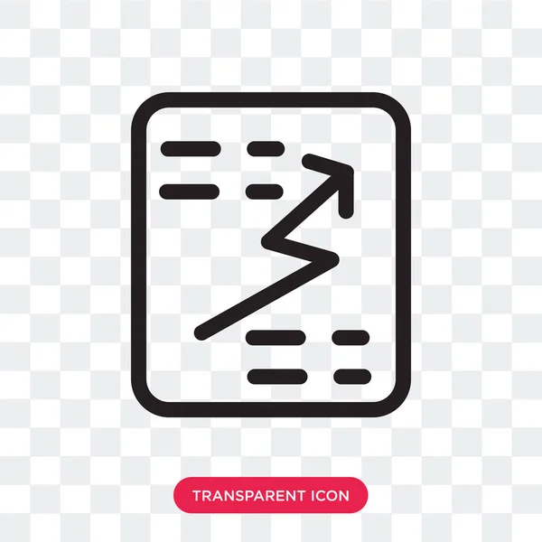 Vector rapportpictogram geïsoleerd op transparante achtergrond, verslag lo — Stockvector