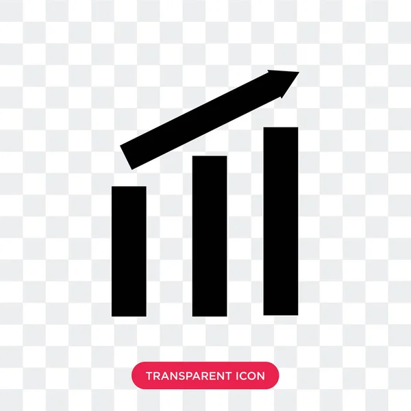 Analytic vector icon isolated on transparent background, Analyti — Stock Vector