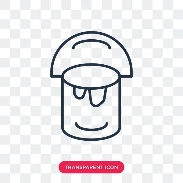 Paint bucket vektor ikon elszigetelt átlátszó háttér, Paint bucket logo tervezés — Stock Vector