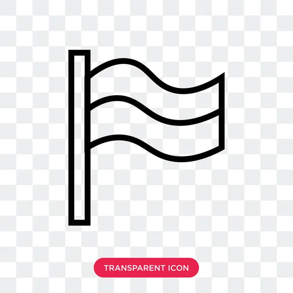 Flaggenvektorsymbol isoliert auf transparentem Hintergrund, Flaggenlogo d — Stockvektor