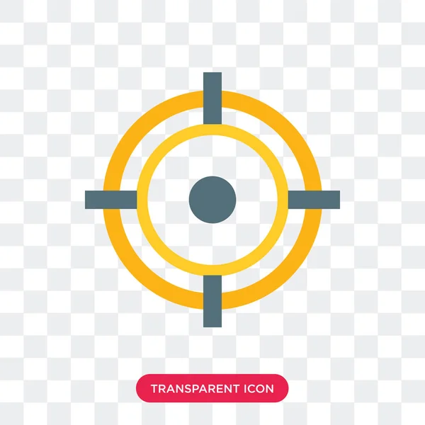 Target vektorsymbol isoliert auf transparentem hintergrund, aim logo des — Stockvektor