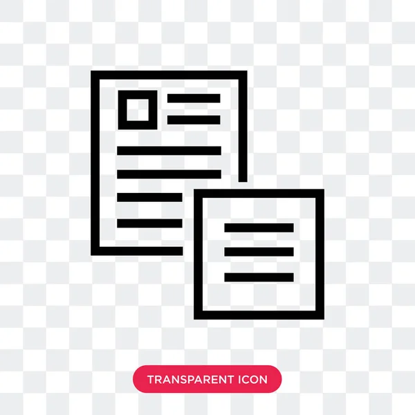 Documentos icono vectorial aislado sobre fondo transparente, jalá — Archivo Imágenes Vectoriales
