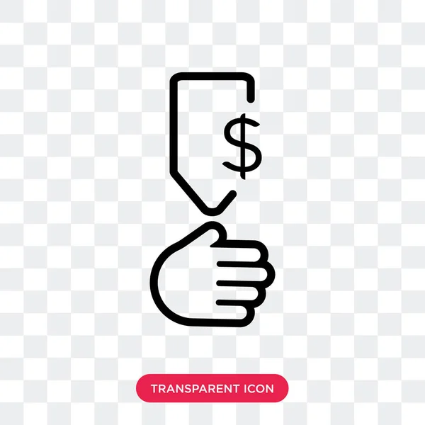 Profit vector icon isolated on transparent background, Profit lo — Stock Vector