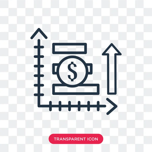 Icono de vector analítico aislado sobre fondo transparente, diseño del logotipo de Analytics — Vector de stock